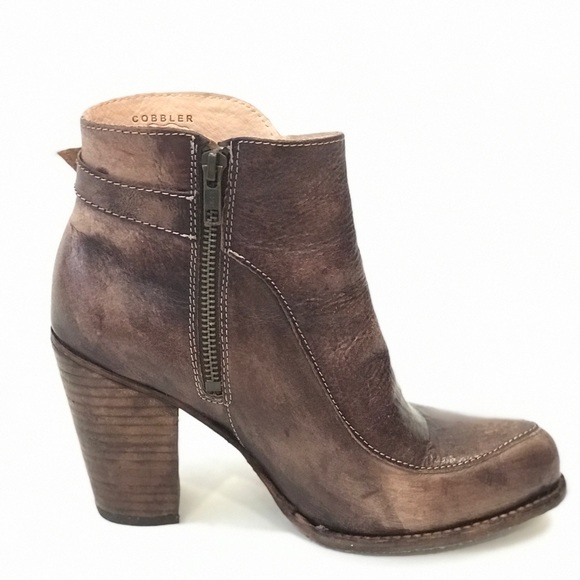 Bed Stu Isla Brown Leather Booties Size 8.5 - Picture 5 of 9